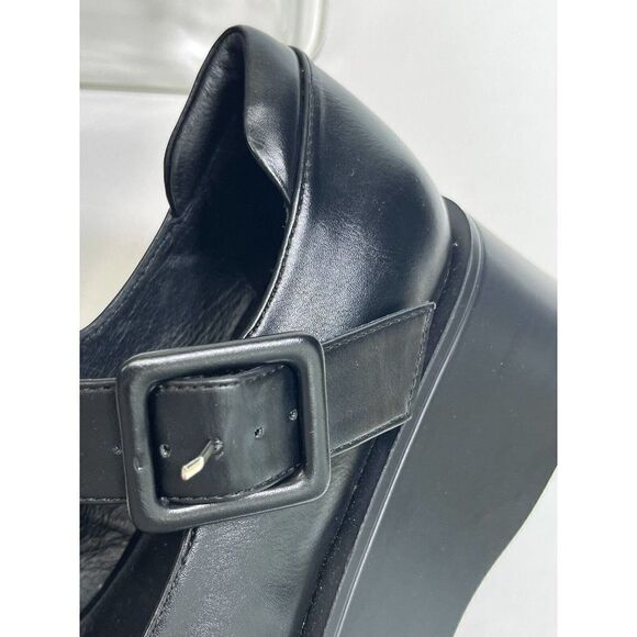 Free People x Jeffrey Campbell Black Mary Jane Platform Shoes Sz 8.5 Ichika New - Picture 5 of 15